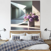 Floral Staircase Composition Canvas Afdruk (Insitu (Slaapkamer))