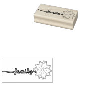 Floral Stamp Rubberstempel (Gestempeld)