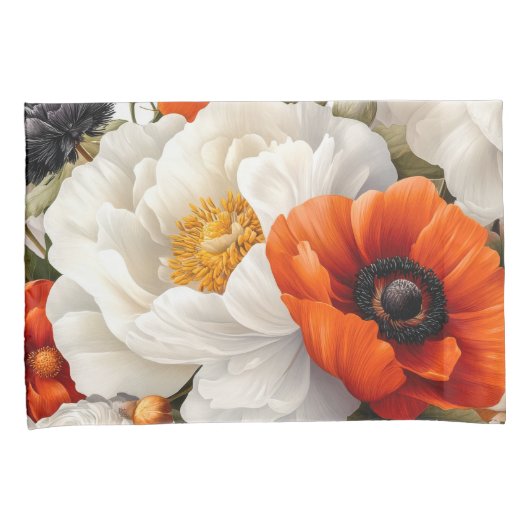 Floral Standard Pair Kussensloop (Voorkant-Rechts)