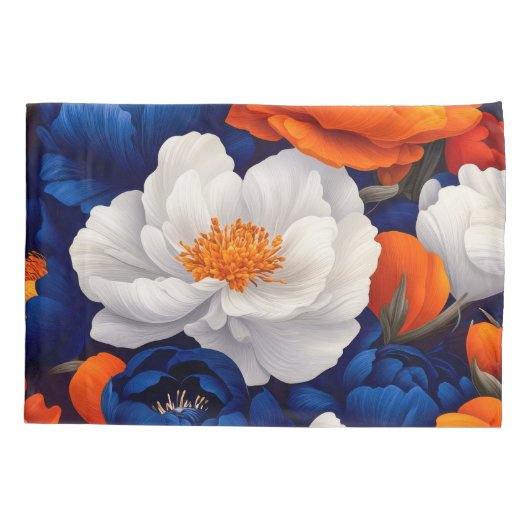 Floral Standard Single Kussensloop (Achterkant)