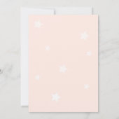 Floral Star Baby shower Kaart (Achterkant)