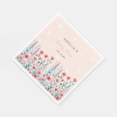 Floral Star Baby shower papier Servet (Hoek)