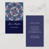 Floral Star Visitekaartje (Voorkant / Achterkant)