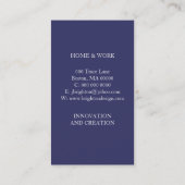 Floral Star Visitekaartje (Achterkant)