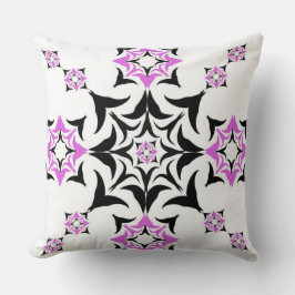 "Floral Starburst Geometry" Kussen