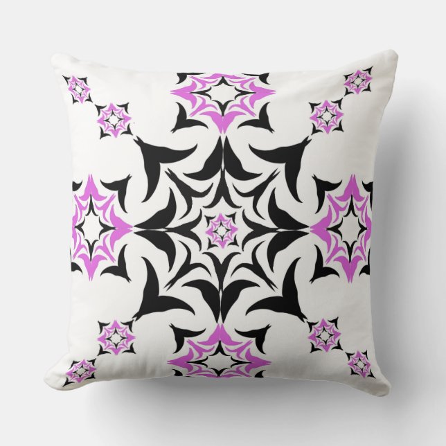 "Floral Starburst Geometry" Kussen (Voorkant)