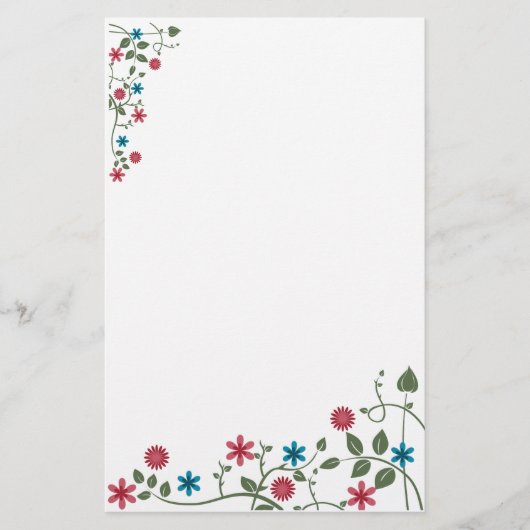 Floral Stationery Briefpapier (Voorkant)