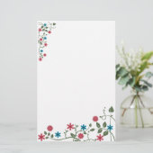 Floral Stationery Briefpapier (Staand voorkant)