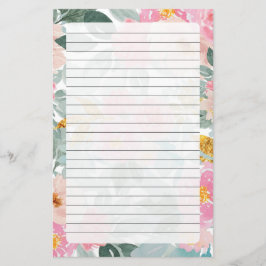 Floral Stationery Briefpapier