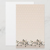 Floral Stationery Briefpapier (Voorkant / Achterkant)