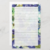 Floral Stationery Briefpapier (Voorkant / Achterkant)