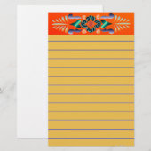 Floral Stationery Briefpapier (Voorkant / Achterkant)
