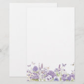 Floral Stationery Paper Briefpapier (Voorkant / Achterkant)