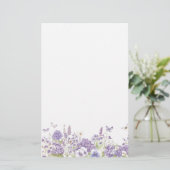 Floral Stationery Paper Briefpapier (Staand voorkant)