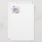 Floral Stationery Paper Briefpapier (Voorkant)