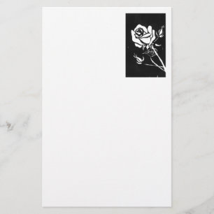 Floral Stationery "Roos Alba" Briefpapier