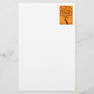 Floral Stationery "Roos Heart #5" Briefpapier