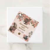 Floral Steampunk bruiloft dank u Bedankjes Labels (In situ)