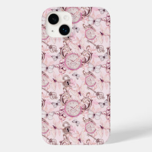 Floral Steampunk Clockwork - Kersenbloesems Case-Mate iPhone 14 Plus Hoesje