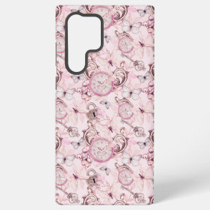 Floral Steampunk Clockwork - Kersenbloesems Samsung Galaxy Hoesje