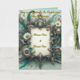 Floral Steampunk Wedding Groen en Zilver