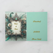 Floral Steampunk Wedding Groen en Zilver (Binnen)