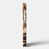 Floral Stencil Design met Tawny Leaves Case-Mate iPhone Case (Achterkant / Links)