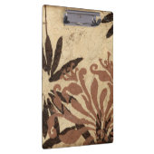 Floral Stencil Design met Tawny Leaves Klembord (Rechts)