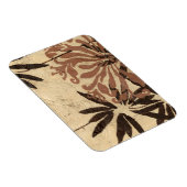 Floral Stencil Design met Tawny Leaves Magneet (Rechterzijde)