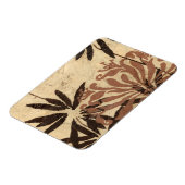 Floral Stencil Design met Tawny Leaves Magneet (Linkerzijde)