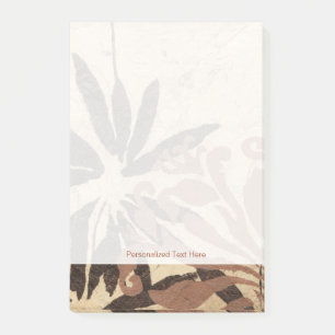 Floral Stencil Design met Tawny Leaves Post-it® Notes