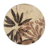 Floral Stencil Design met Tawny Leaves Snijplank (Voorkant)