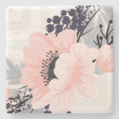 Floral Stenen Onderzetter (Voorkant)