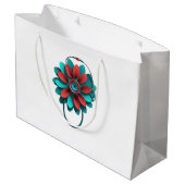 Floral Stethoscoop Design - alleen Medical & Healt Groot Cadeauzakje (Achterkant Gekanteld)