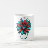 Floral Stethoscoop Design - alleen Medical & Healt Koffiemok (Center)