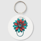 Floral Stethoscoop Design - alleen Medical & Healt Sleutelhanger (Voorkant)