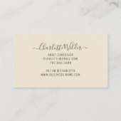 Floral Stethoscoop voor thuisverzorging Visitekaartje (Achterkant)