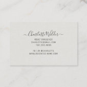 Floral Stethoscoop voor thuisverzorging Visitekaartje (Achterkant)