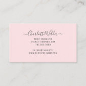 Floral Stethoscoop voor thuisverzorging Visitekaartje (Achterkant)