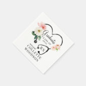 Floral Stethoscoop Zurse Afstuderen Klasse 2022 Servet (Hoek)