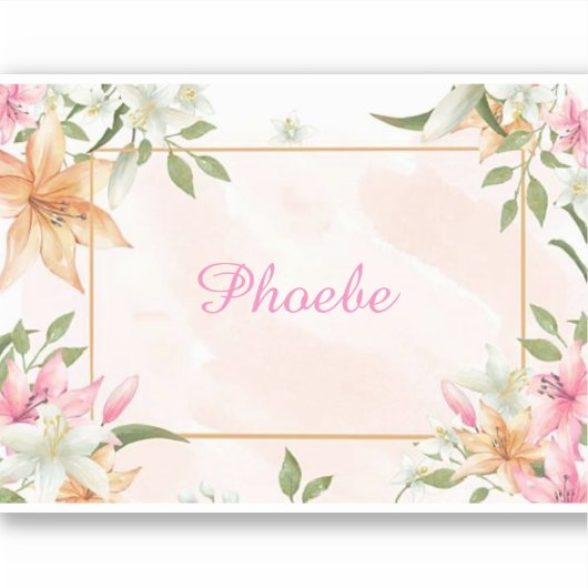 Floral Sticker (Voorkant)