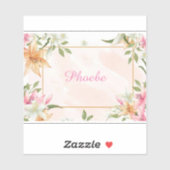 Floral Sticker (Vel)