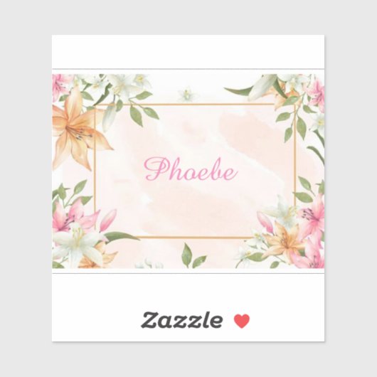 Floral Sticker (Vel)