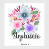 Floral Sticker (Vel)