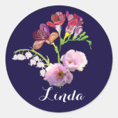 Floral Sticker w/Name (Voorkant)