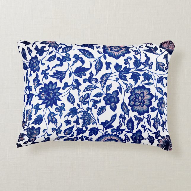 Floral  stijl accent kussen (Achterkant)