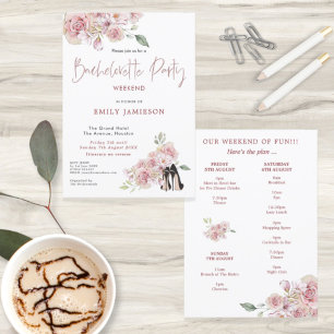 Floral Stilettos Weekend Itinerary bachelorette Kaart
