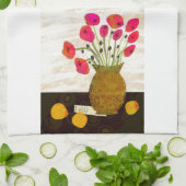 Floral still Kitchen Tea Towel Theedoek (Gevouwen)