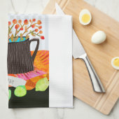 Floral still Kitchen Tea Towel Theedoek (Quarter Fold)