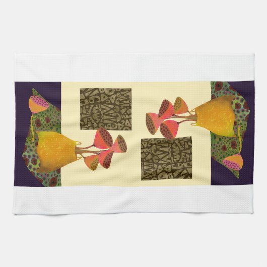 Floral still Kitchen Tea Towel Theedoek (Horizontaal)